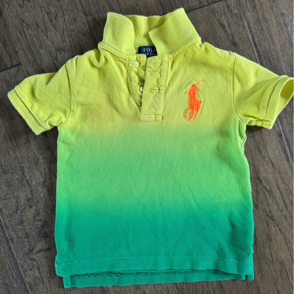 Polo by Ralph Lauren Gradient Polo Shirt Yellow and Green
